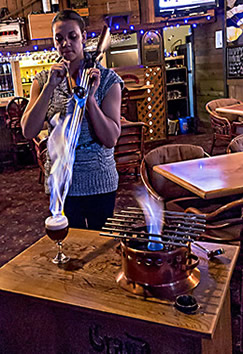 Big White gunbarrel coffee show