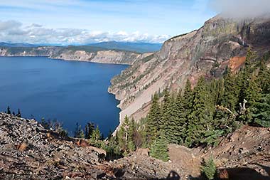 Crater Lake Mount Scott Trail view