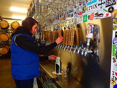 June Lakes Brewing taps