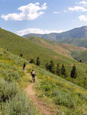 Mountain biking Soldier Mountain