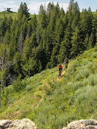 Mountain biking Soldier Mountain