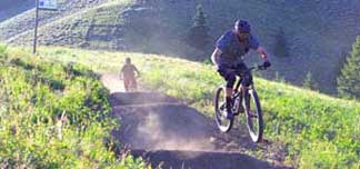 Soldier Mountain black biking trail