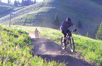 Mountain biking Soldier Mountain