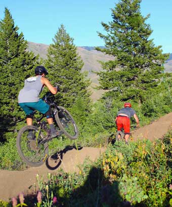 Mountain biking Soldier Mountain