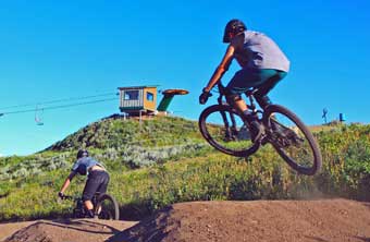 Mountain biking Soldier Mountain