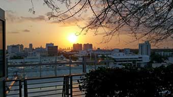 City sunset
