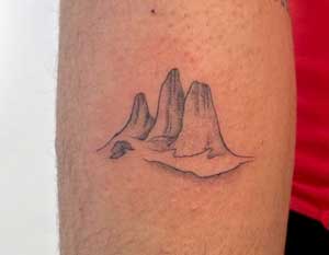 Pategonia Base Towers tattoo