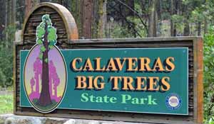 Calaveras State Park sign