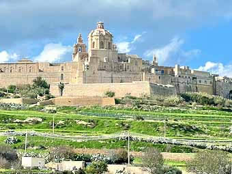 Mlta Mdina viewed from Rabat