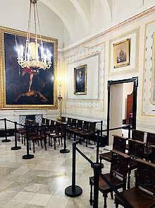 Malta Grand Master’s Palace old chamber of the Parliament