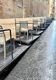 Valletta sidewalk steps