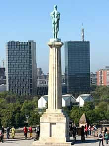 Belgrade, The Victor as seen from the rear