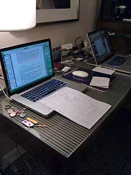 Desk scene